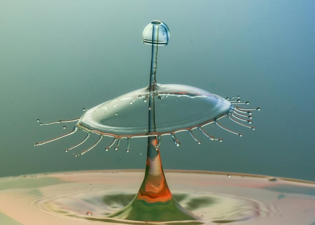 water droplet collision